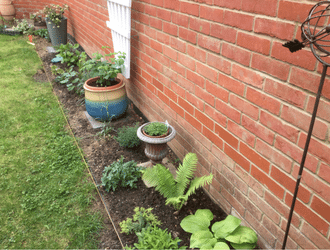 Plastic Lawn Edging Project