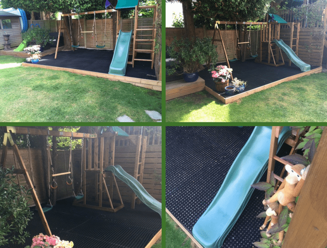 Rubber Grass Mats Playareas Climbing Frame