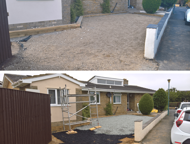 Bungalow X-Grid® Gravel Driveway Work