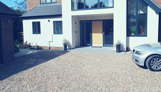 Wheelchair Friendly X-Grid Gravel Driveway