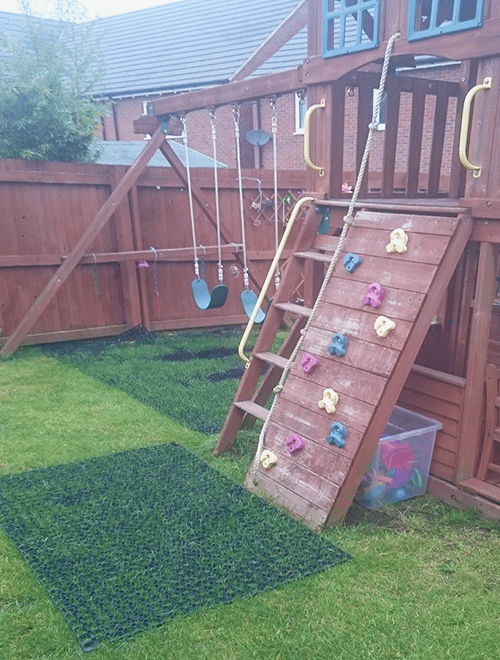 Grass Mats By Climbing Frame Slide Swings Conclusion