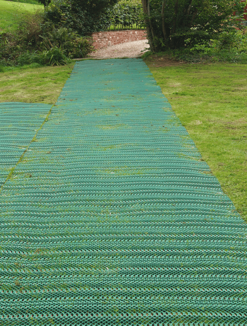 Grass Reinforcement Mesh to Shed Project