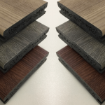 Three Colours Of Plastic Decking Boards