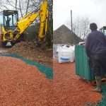 Green X-Grid Gravel Grid Gravel Driveway