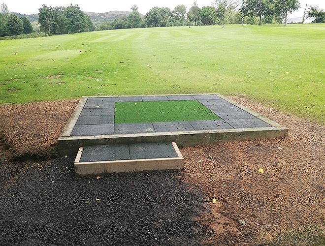 Rubber Tiles Used To Create All Weather Tee