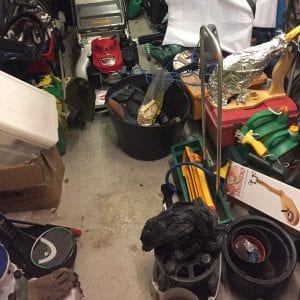 Rubber Gym Mats Used To Create A Home Gym: Emptying Garage