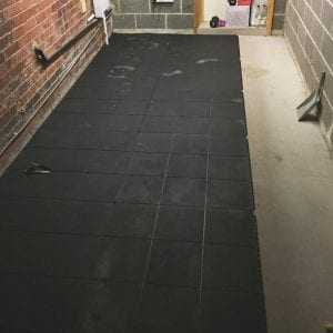 Rubber Gym Mats Used To Create A Home Gym: Installing Rubber Gym Mats