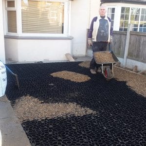 28m² Gravel Driveway – Created Using X-Grid®: Work