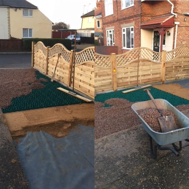 26m² X-Grid® Gravel Driveway Customer Installation: Work