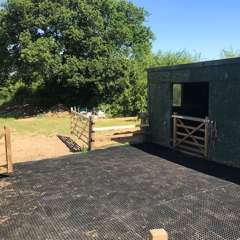 Rubber Grass Mats Installed In An Equestrian Yard: conclusion