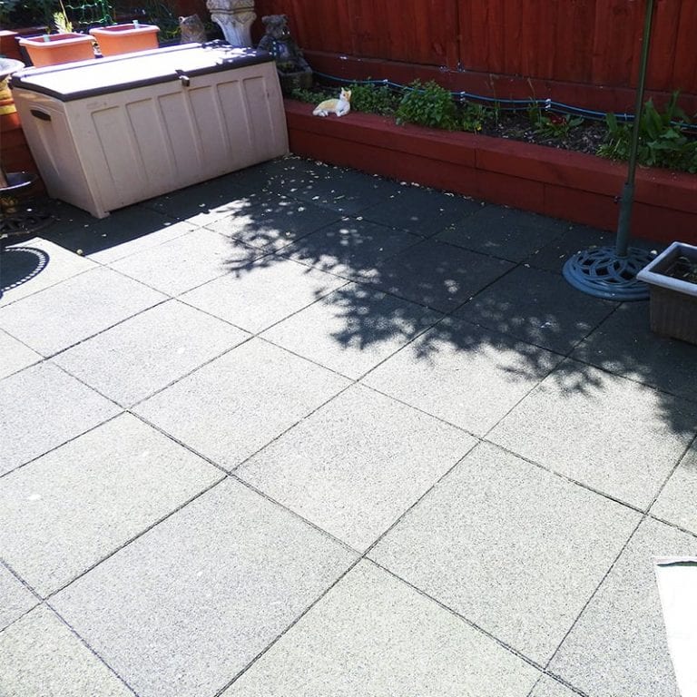 Rubber Tiles Used To Pave An Entire Back Garden: conclusion