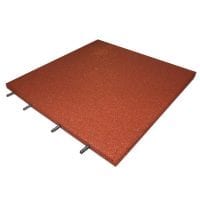 4 Qty Rubber Play Tiles -Red - 1m²